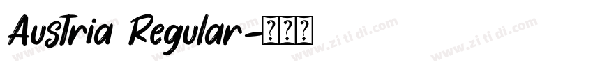 Austria Regular字体转换